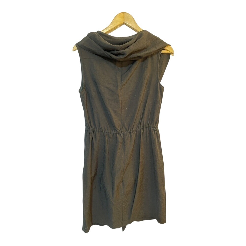 BCBGMaxAzria Dress Reagan Sleeveless Black Drawstring Waist Pockets Size SM - Picture 2 of 5